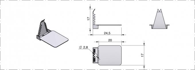 Plan Scellé aluminium à languette - Dejoie